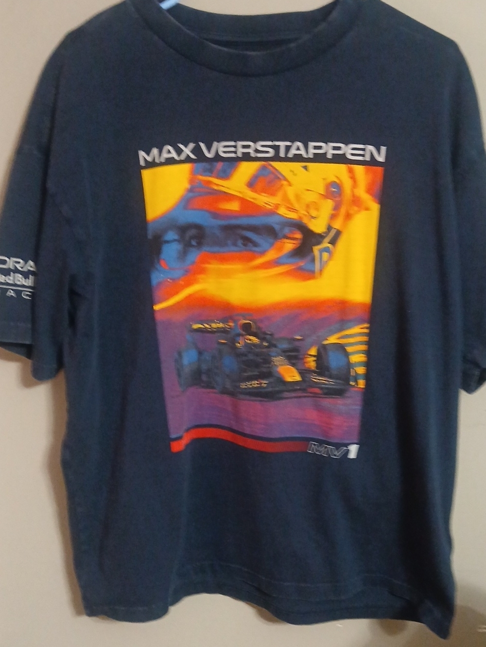American Eagle Outfitters Navy Graphic Max Verstappen Tee